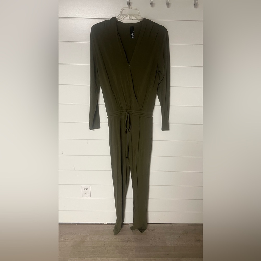Green jumpsuit